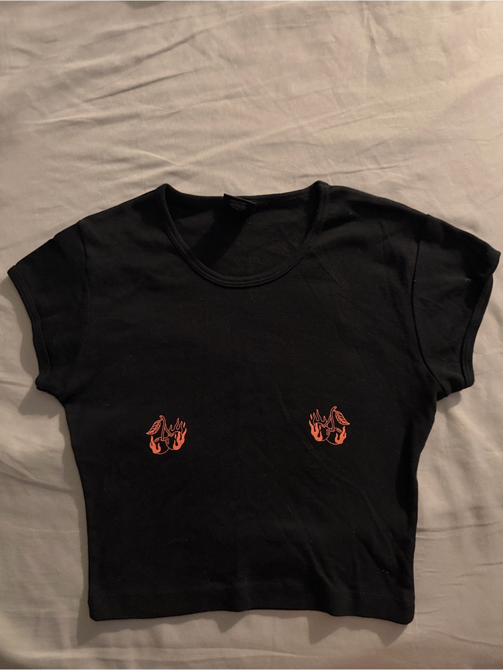 Hell Babes baby crop tee Sz Small